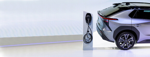 Power supply for electric car charging. Electric car charging station