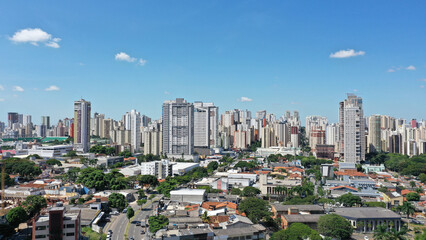 Fototapeta na wymiar Panoramic view of Setor Bueno, one of the most exclusive neighborhoods of Goiania, Goias, Brazil