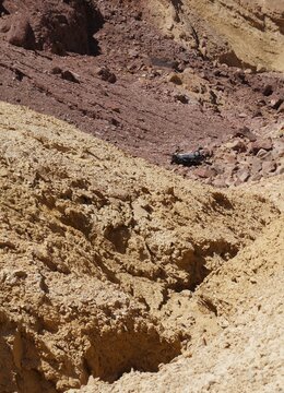 Hiking in mountains near Eilat, South Israel