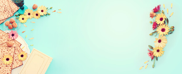 Pesah celebration concept (jewish Passover holiday)