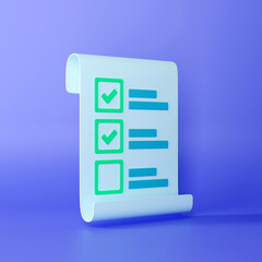 white paper with checklist to-do list