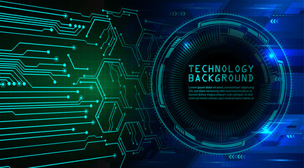 cyber circuit future technology concept background. text