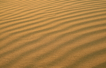Gorgeous sand ripple pattern of Huacachina desert in Ica province of Peru, South America