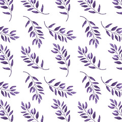 Pattern leaf vector seamless nature floral plant design wallpaper spring texture