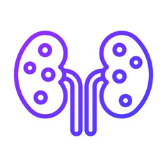 Kidneys Healthcare Medical, vector graphic Illustration Icon.