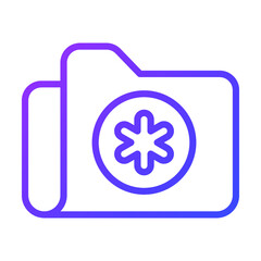 Medical Folder Healthcare Medical, vector graphic Illustration Icon.