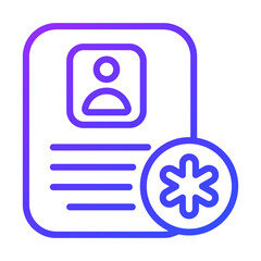 Medical History Healthcare Medical, vector graphic Illustration Icon.
