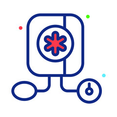 Blood Apparatus Healthcare Medical, vector graphic Illustration Icon.