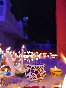 candles in the church