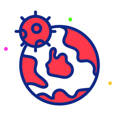 Corona Australis Healthcare Medical, vector graphic Illustration Icon.