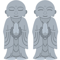 お地蔵様のイラスト