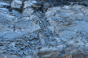 rocky slope with small stones