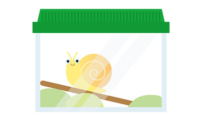 2022-173ケースの中のカタツムリ