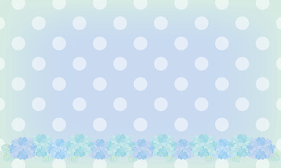 2022-174アジサイとドットの背景