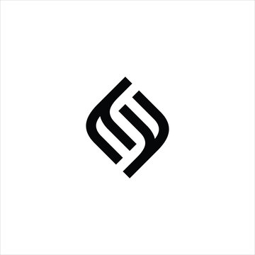 letter f s logo vector template