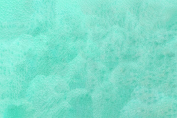 Green and mint watercolor Background, frame. Template and texture for graphics. Pastel and delicate. Paint splash. Brush stroke.