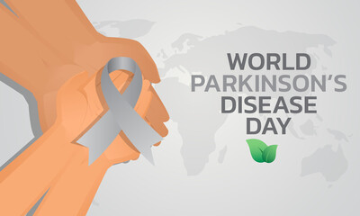World Parkinson’s Disease day. Holiday concept. Template for background, banner, card, poster with text inscription. 