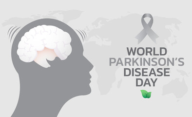 World Parkinson’s Disease day. Holiday concept. Template for background, banner, card, poster with text inscription. 