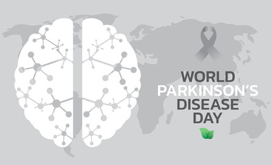 World Parkinson’s Disease day. Holiday concept. Template for background, banner, card, poster with text inscription. 