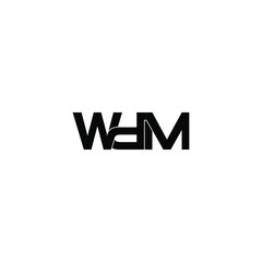 wdm letter original monogram logo design