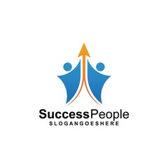 Fototapeta na wymiar Success People Logo Template Design Vector. Design concept for business