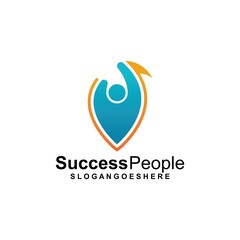 Success People Logo Template Design Vector. Design concept for business