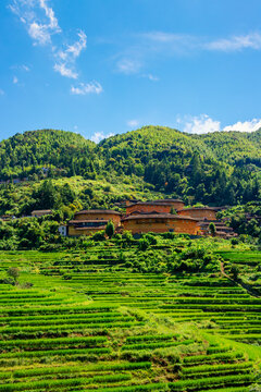 Two hundred years old Tulou in Fujian, China.
