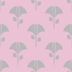 Pink and pale grey abstract pattern vector seamless repeat pattern