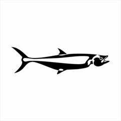 fish logo design vector background