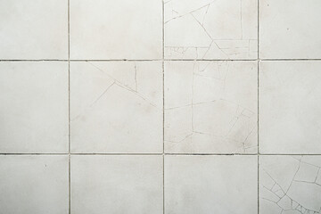 Old cracked tile. Grey old marble texture for background or tiles floor decorative design. Cement...