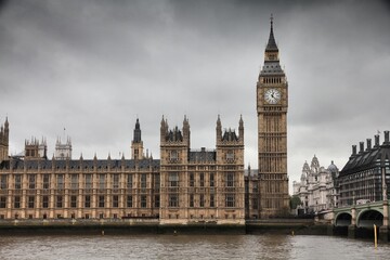 Fototapeta na wymiar London Big Ben clock tower