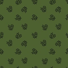 Floral seamless branches pattern for textiles and packaging and linens and gifts and cards and wrapping paper