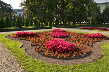 Frederic chopin park in Poznan. Poland