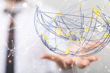 conference Digital Network and data concept 3d