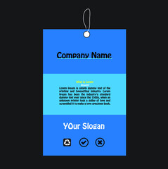 Naklejka premium the hang tag design