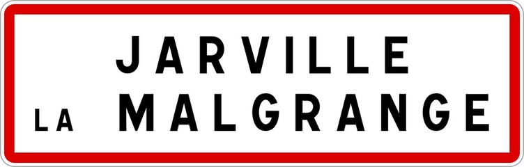 Panneau entrée ville agglomération Jarville-la-Malgrange / Town entrance sign Jarville-la-Malgrange