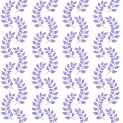 Floral seamless leaves branches pattern for fabrics and packaging and gifts and linens and kids and wrapping paper