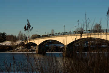 Fototapeta na wymiar Nice view of the Björbo bridge