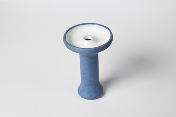 Hookah bowl for tobacco or shisha aroma isolated on perfectly white background.