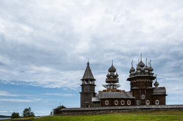 Kizhi Island, Russia. Ancient wooden religious architecture