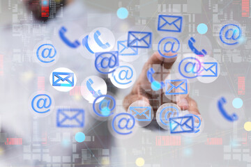 mail communication support contact concept service