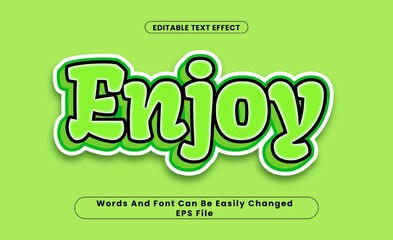 Enjoy editable text effect, word and font can be change