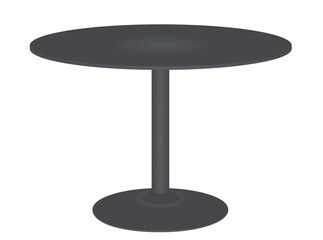 Black coffee table. vector illustration