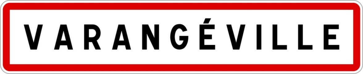 Panneau entrée ville agglomération Varangéville / Town entrance sign Varangéville