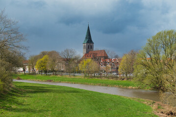 Haselünne im Emsland am Fluss Hase