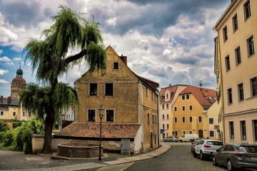 görlitz, deutschland - panorama in der nikolaivorstadt