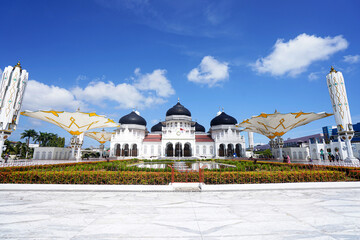 Fototapeta na wymiar Baiturrahman Banda Aceh Grand Mosque, Indonesia