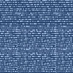 Seamless pattern in blue tones. Graphics, illustration, drawing, sketch, fragments, lines, dots.