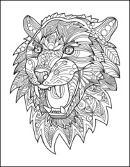 Animal coloring pages for adults