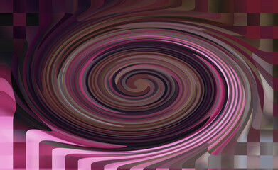 Burgundy metallic Illustration unusual drawing interesting abstract light beige, purple background, pastel colors of pink layout blank